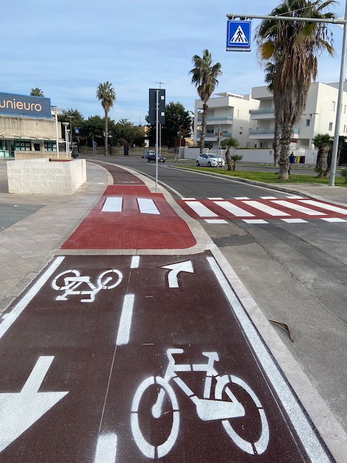 Lecce. Completati i lavori della ciclovia urbana: dallo Stadio a Via Cavallotti in bici in sicurezza